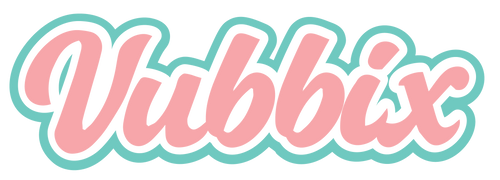 Logo of Vubbix with pink text on a white background
